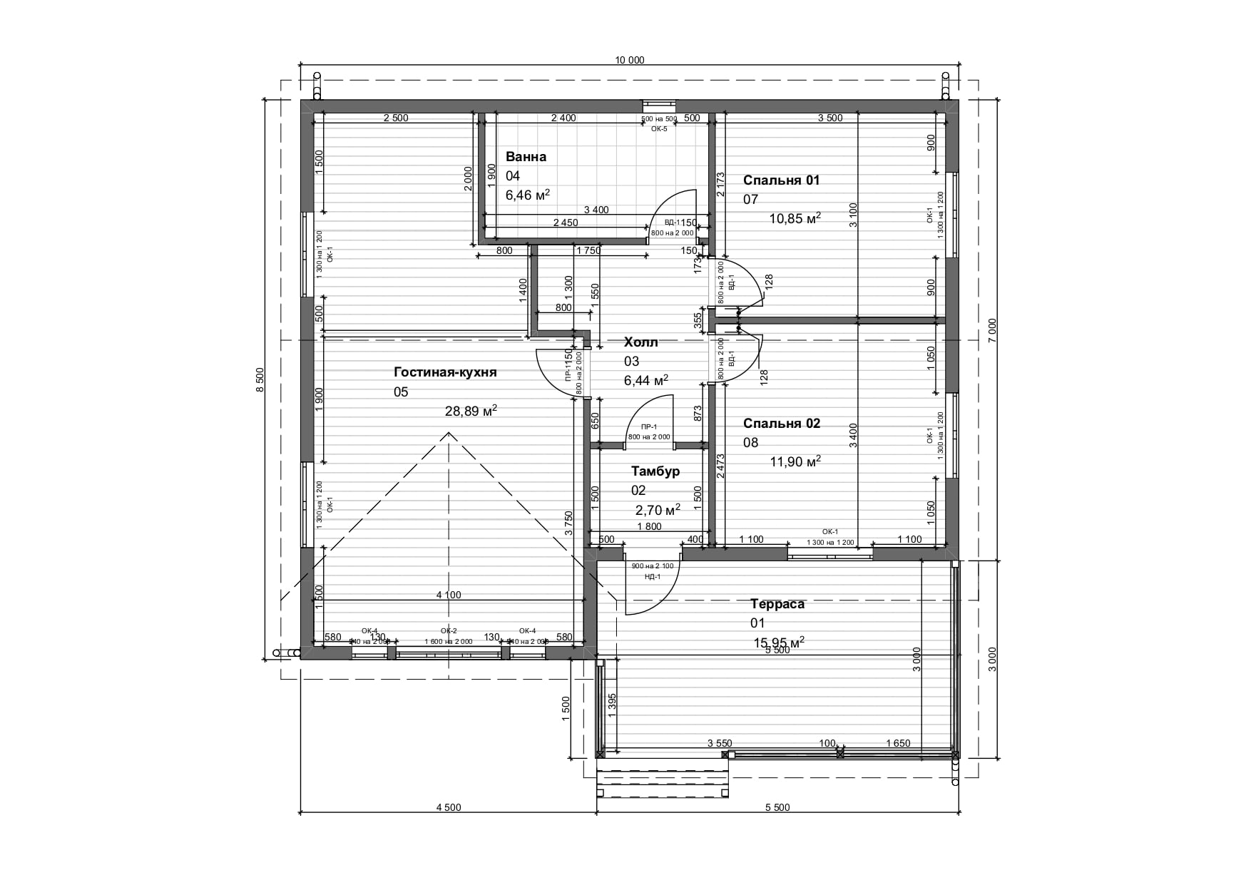 Проекты домов до м² - Планы, 3D виды, фото, чертежи и планировки коттеджей до кв м